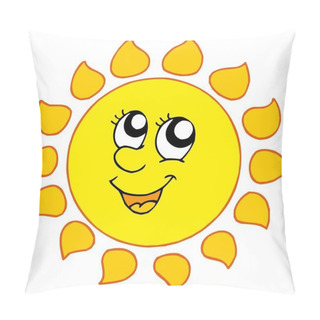 Personality  Cartoon Smiling Sun Pillow Covers