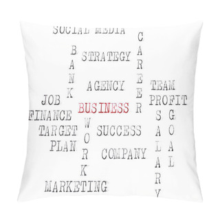 Personality  Business Words Printed On Typewriter Pillow Covers