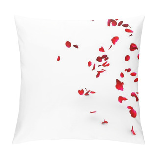 Personality  Rose Petals Falling On A Surface Pillow Covers