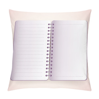 Personality  Vector Open Notepad Vector Illustration  Pillow Covers
