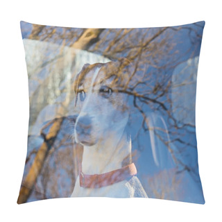 Personality  Cut Dog Puppy Left Alone In Locked Car Pillow Covers