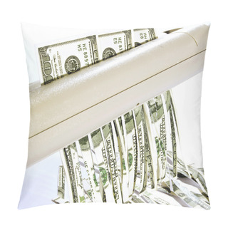 Personality  Shredding Money Concept Of Losing Money Pillow Covers