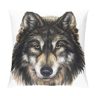 Personality  Wolf Head Pillow Covers