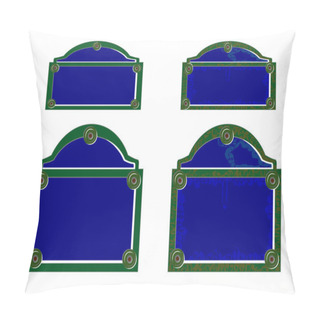 Personality  Retro Street Plaques. Pillow Covers