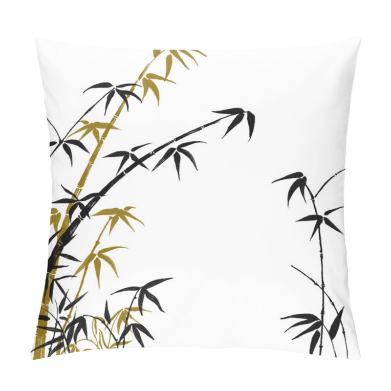 Personality  Silhouette Of Branches Of A Bamboo Pillow Covers