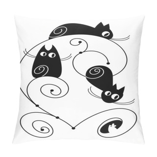 Personality  Cats And Mouse Pillow Covers
