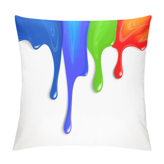 Personality  Drips Of Paint Pillow Covers