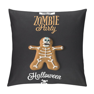 Personality  Halloween Skeleton Cookie Pillow Covers