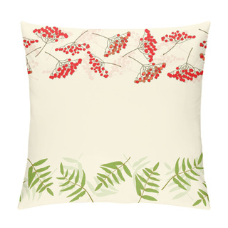 Personality  Rowan Berry Border Pillow Covers