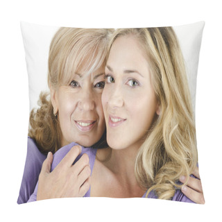 Personality  Elderly And A Young Women Pillow Covers