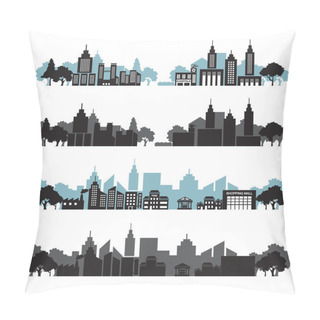 Personality  Cityscapes Set Pillow Covers