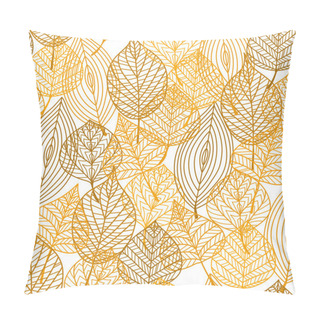 Personality  Autumnal Leaves Seamless Pattern Pillow Covers