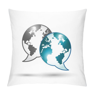 Personality  Technology World Communication Pillow Covers