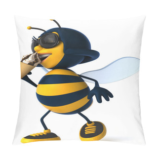 Personality  Funny Cartoon Bee Pillow Covers