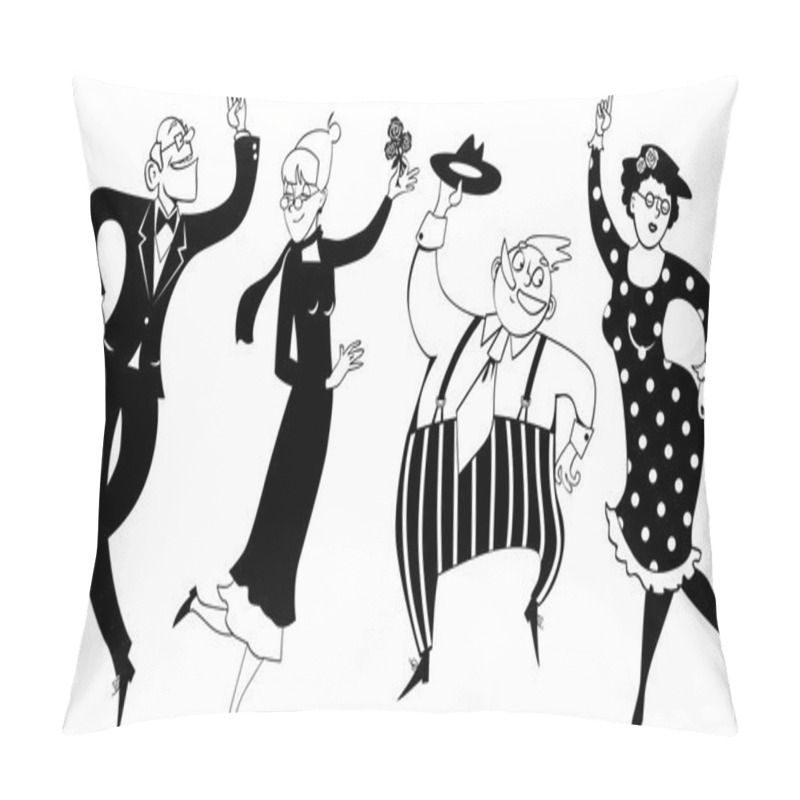 Personality  Senior dancing party pillow covers