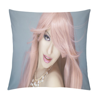 Personality  Beautiful Woman Portrait Pillow Covers
