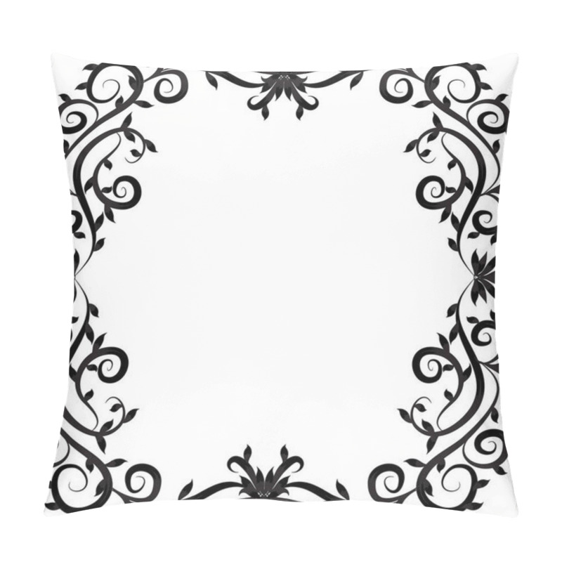 Personality  Abstract elegant decorative frame. pillow covers