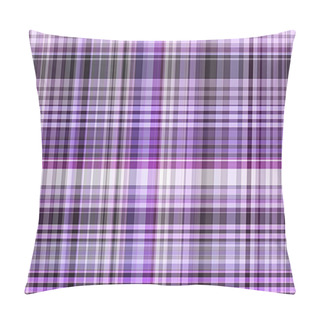 Personality  Purple Seamless Textile Pattern, Plaid Material, Fabric Background, Full Frame  Pillow Covers