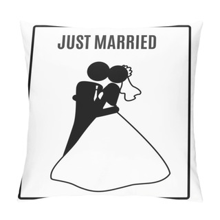 Personality  Stick Figure Merriage Pillow Covers