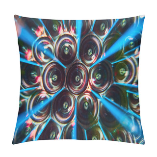 Personality  Psychedelic Glass Kaleidoscope From A Lens Experiment In Indiana - Transforming Everyday Glass Into A Dazzling Abstract Art Pillow Covers