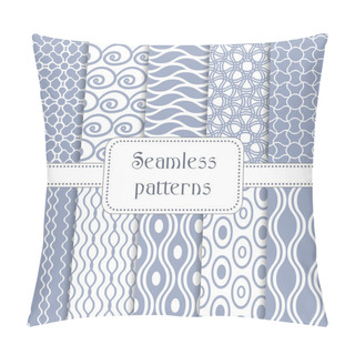 Personality  Set Of 10 Geometric Seamless Pattern Pillow Covers