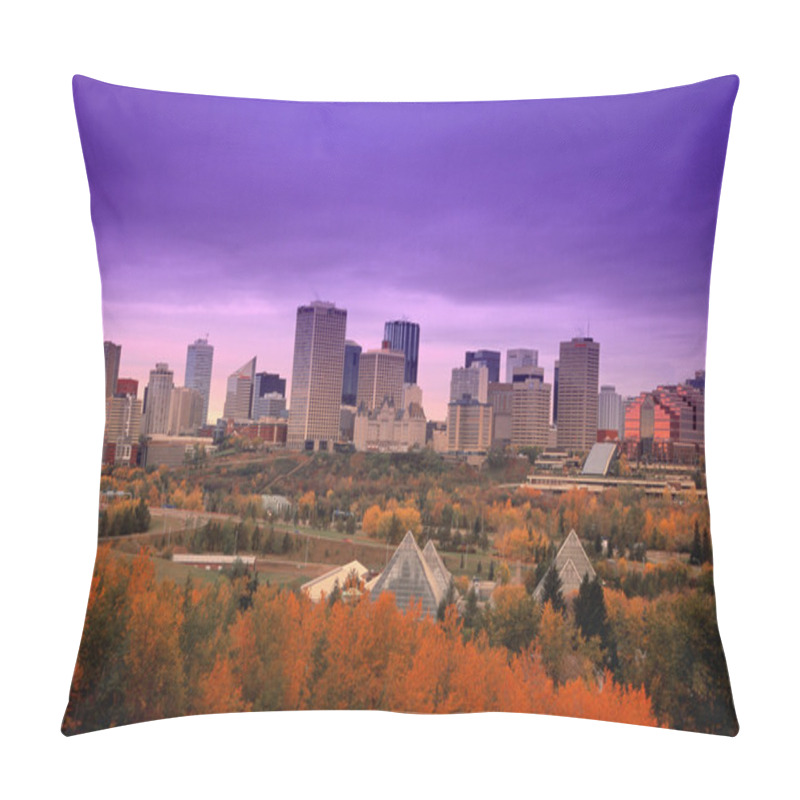 Personality  View At The Edmonton Downtown Pillow Covers