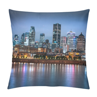 Personality  Montreal Skyline By Night Pillow Covers