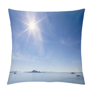 Personality  Lofoten Islands Sun View Pillow Covers