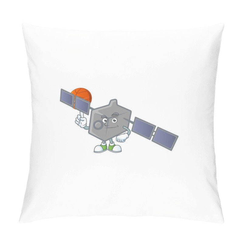 Personality  a strong satellite network cartoon character with a basketball pillow covers