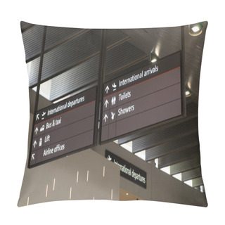 Personality  Flights Information Board Pillow Covers