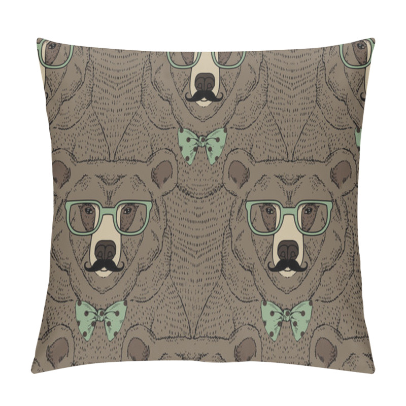 Personality  Fashion bear pattern pillow covers
