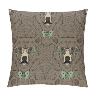 Personality  Fashion Bear Pattern Pillow Covers