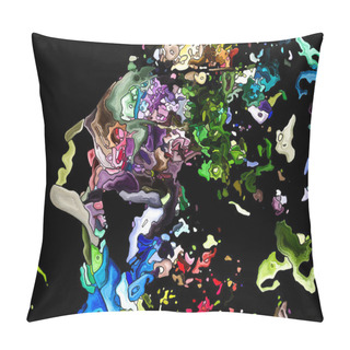 Personality  Beyond Self Fragmentation Pillow Covers