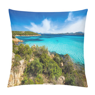 Personality  The Beautiful Turquoise And Crystal Clear Sea On The Beach Of Petra Ruja - Olbia / Tempio - Sardinia - Italy Pillow Covers