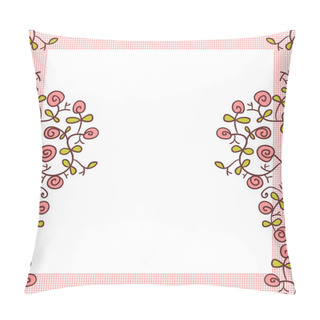 Personality  Flower Frame Cute Background Design Pillow Covers