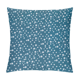 Personality  Blue Wrapper Design With White Stars  Pillow Covers