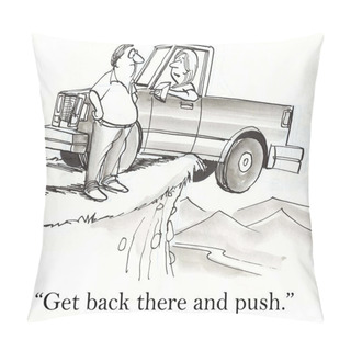 Personality  Get Behind Truck Pillow Covers
