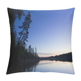 Personality  Sunrise On Forest Lake Pillow Covers