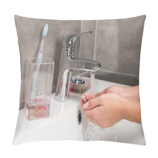Personality  Woman Washing Hands   Pillow Covers