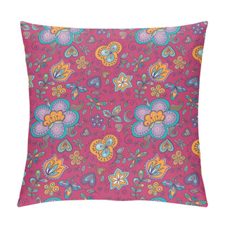 Personality  Fantasy Floral Seamless Pattern Pillow Covers