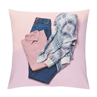 Personality  Stylish Clothes Set. City Casual Fashion. Spring. Stylish Access Pillow Covers
