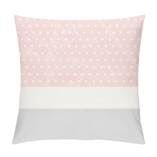 Personality  Soft Pastel Background With Polka Dots In Vintage Style Pillow Covers