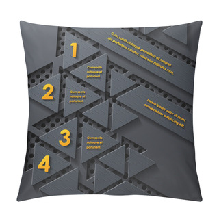 Personality  Modern Infographic, Realistic Design Elements Pillow Covers