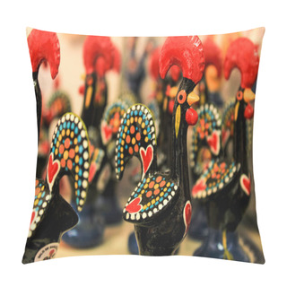 Personality  Colorful Rooster Souvenirs Of Lisbon City, Portugal Pillow Covers