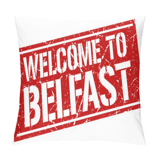 Personality  Welcome To Belfast Stamp Pillow Covers
