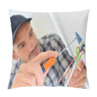 Personality  Electrician With Exposed Wiring Pillow Covers