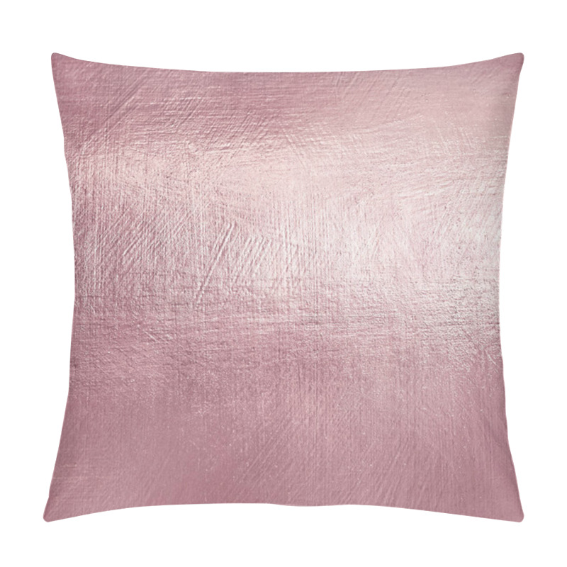 Personality  Rose Gold Metal Texture. Luxure Soft Foil Background. Pillow Covers