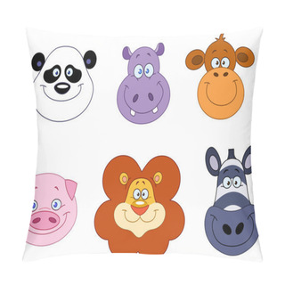 Personality  Animal Heads Pillow Covers