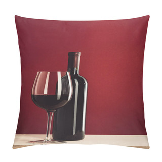 Personality  Wineglass And Bottle Of Wine Pillow Covers