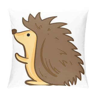 Personality  Hedgehog Clipart, Illustration, Vector On White Background. Pillow Covers